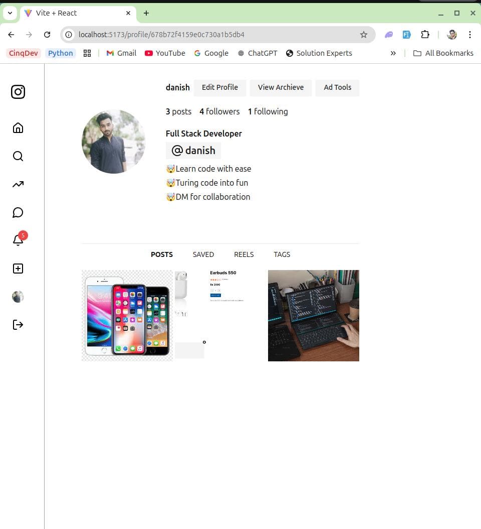 MERN Instagram Clone screenshot 2