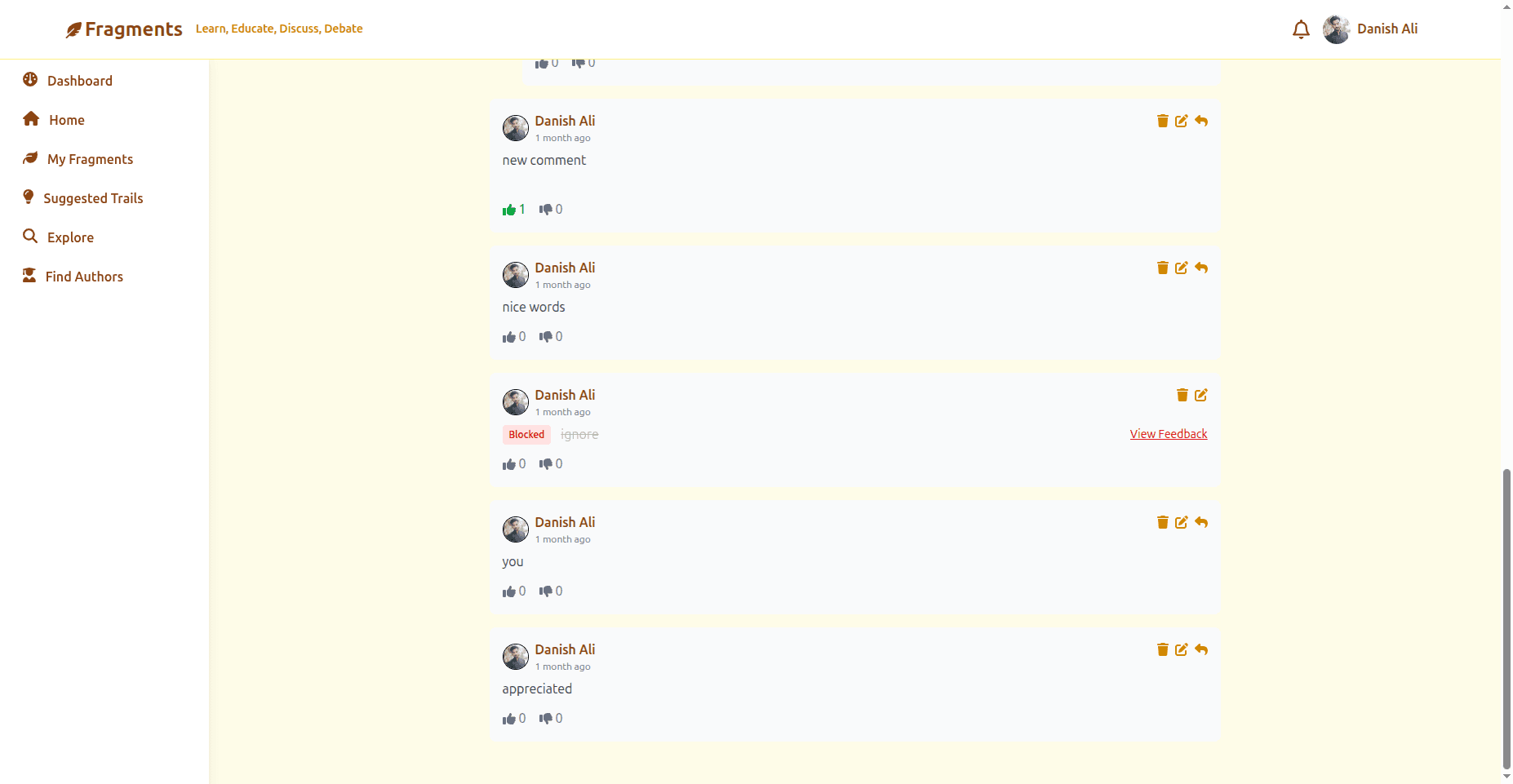 Fragments Trails – Educational Q&A Platform screenshot 8