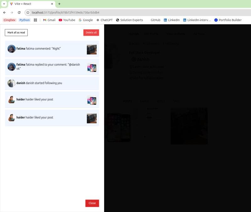 MERN Instagram Clone screenshot 4
